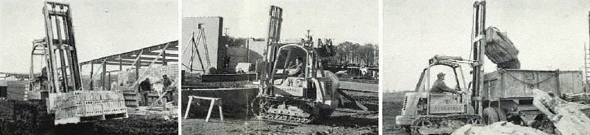 Material Handling Crawler Construction Forklifts for C.D. Smith Construction 1958 Commercial Projects Heavy Equipment Fleet 