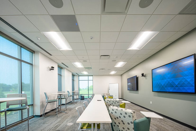 Collaborative space at Nature's Way new corporate office facility constructed by C.D. Smith Construction firm