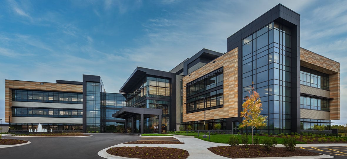 SECURA Insurance Companies Corporate Headquarters project is sustainable high-performance C.D. Smith Construction building.