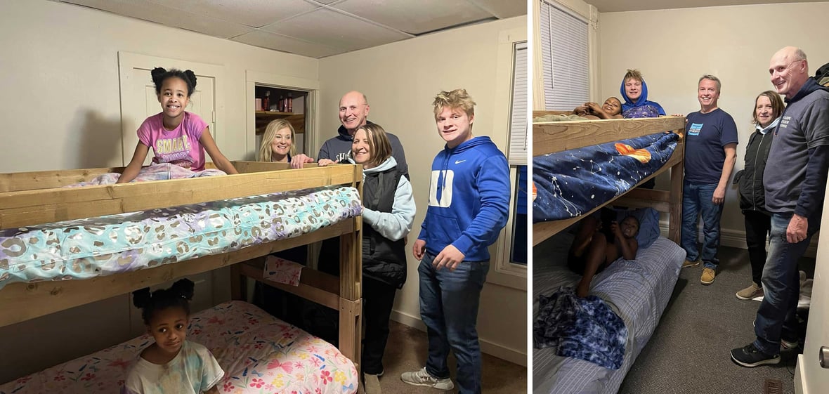 C.D. Smith Construction and Sleep in Heavenly Peace Volunteers deliver beds to kids in need following Bed Build Event