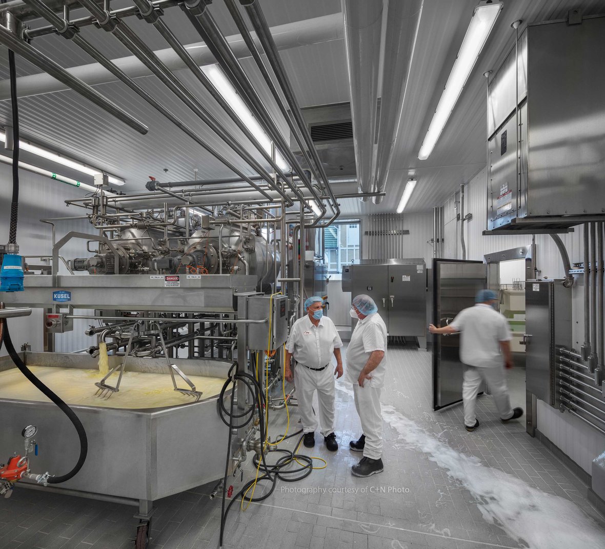 Newly renovated dairy plant production in action at UW-Madison Babcock Hall