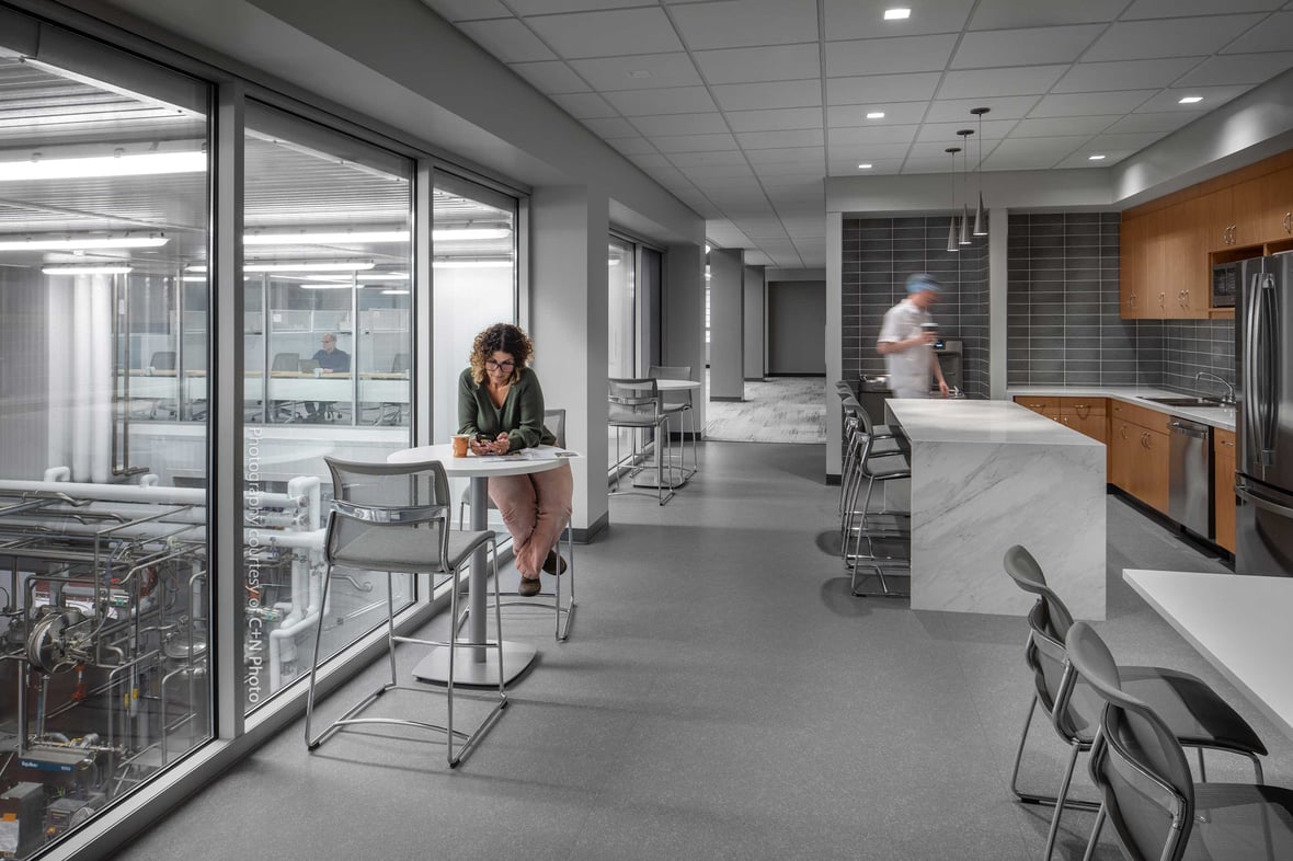 Kitchen at UW-Madison Babcock Hall overseeing food processing dairy production