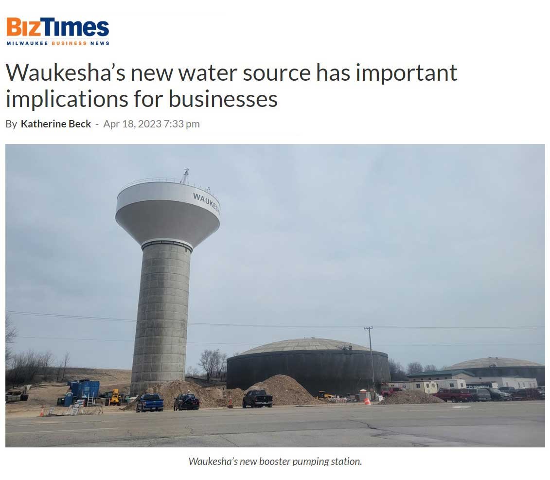 Government ofWaukesha Booster Pumping Station site for BizTimes with C.D. Smith Construction