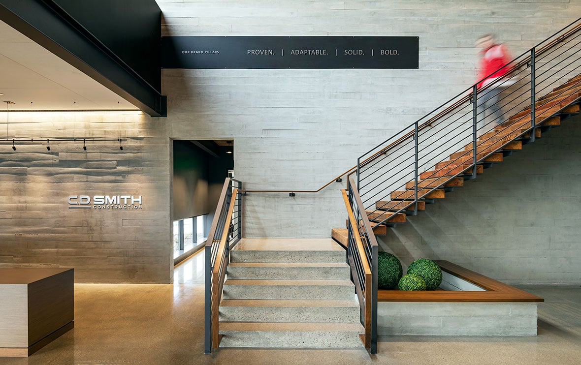 Wisconsin Ready Mixed Concrete Assoc Concrete Design Award - Acuity Parking Ramp commercial project C.D. Smith Construction