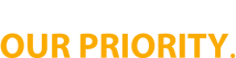 Your Project_Our priority_registered trademark_two color alternate