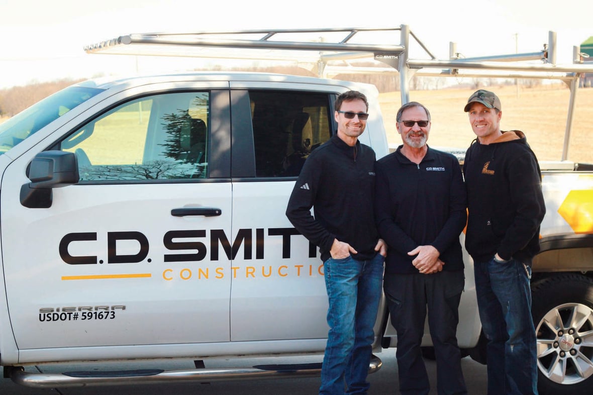 Bindrich family members representing multiple generations of C.D. Smith Construction superintendents continuing a family legacy in the trades.
