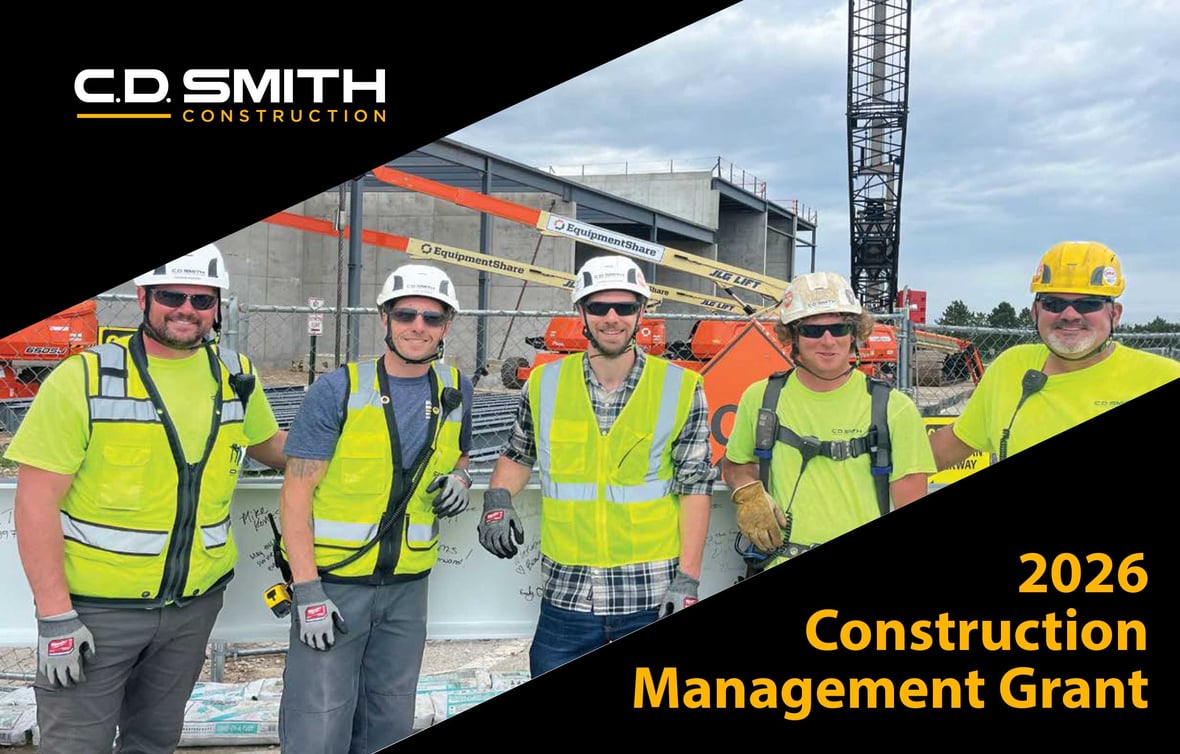 Construction project team supporting construction management career development