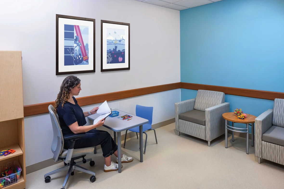 Updated outpatient clinic space at Children’s Wisconsin supporting mental and behavioral health services