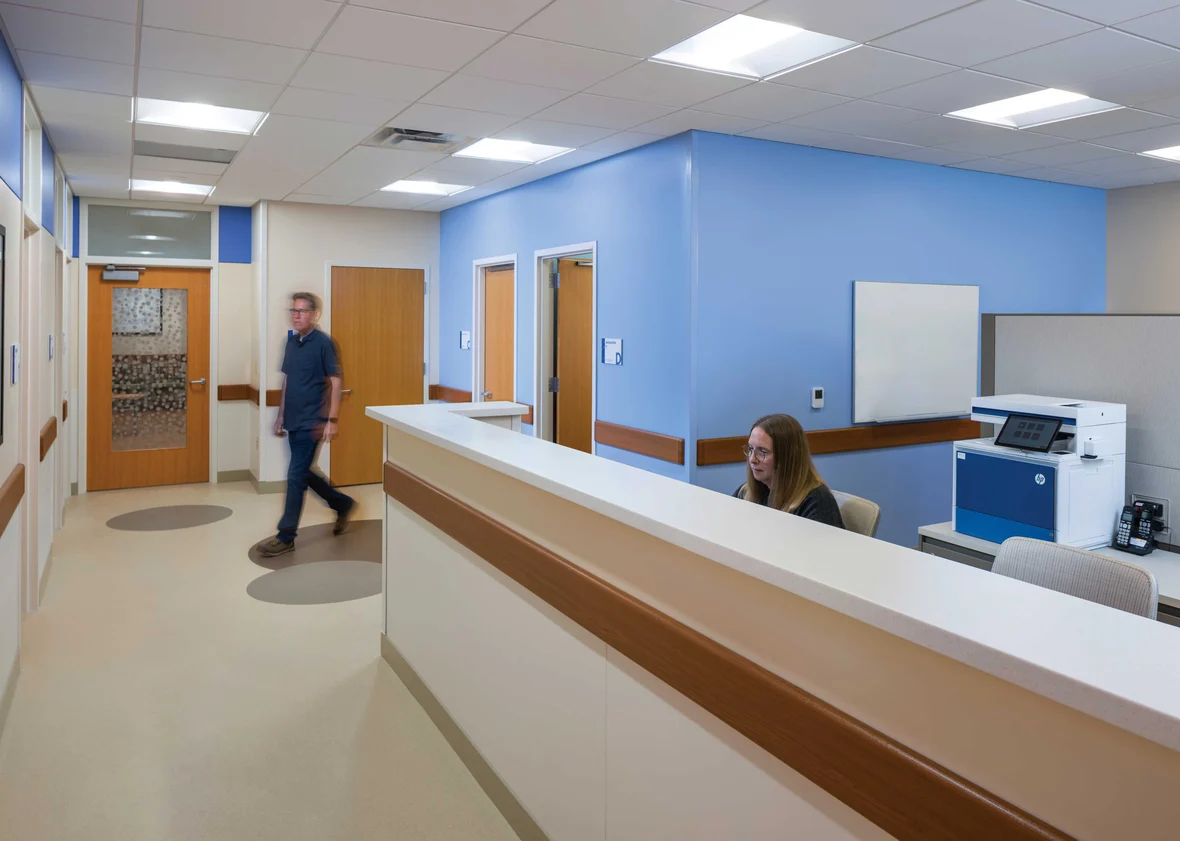 Renovated multi-disciplinary clinic at Children’s Wisconsin designed for collaborative patient care