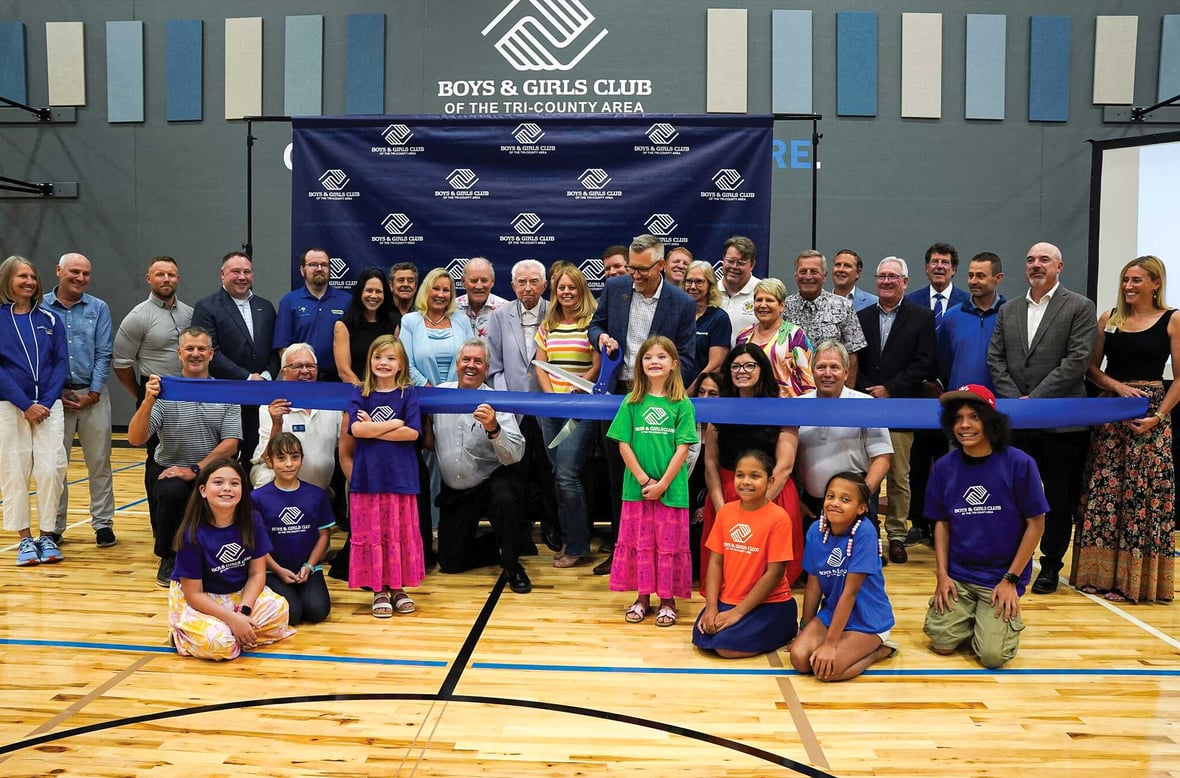 Community ribbon cutting ceremony celebrating the opening of the Ripon Boys & Girls Club of the Tri-County Area