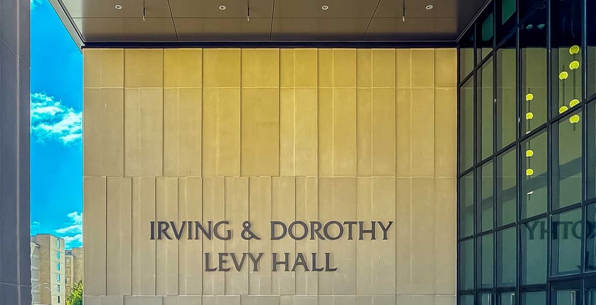 Main entrance to Irving &amp; Dorothy Levy Hall at UW-Madison in September 2026.