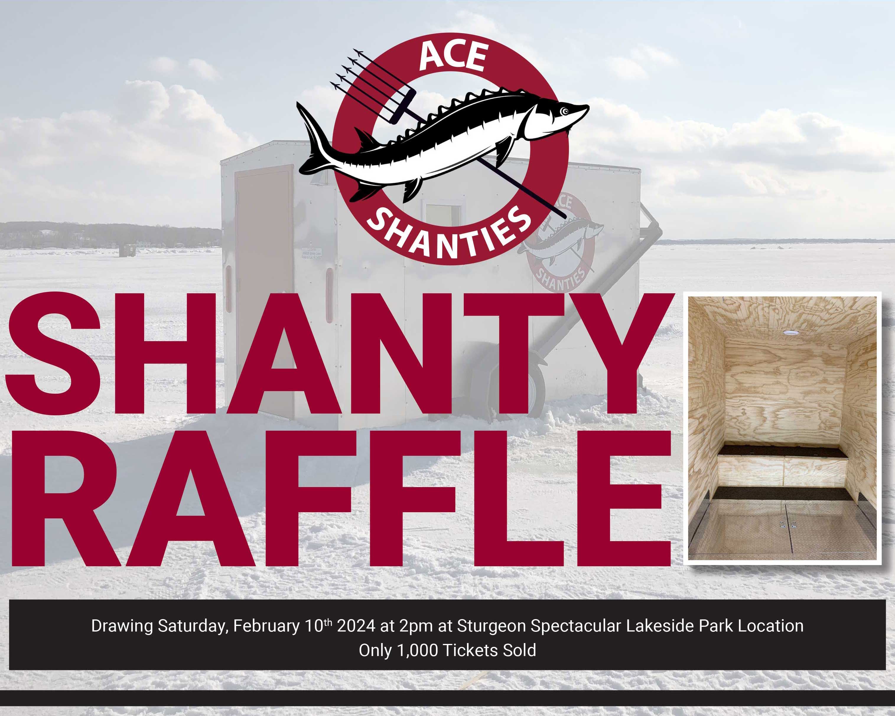 C.D. Smith Construction Building School Partnerships with ACE Shanty Raffle Poster for Construction and Skilled Trades Career and Technical Education