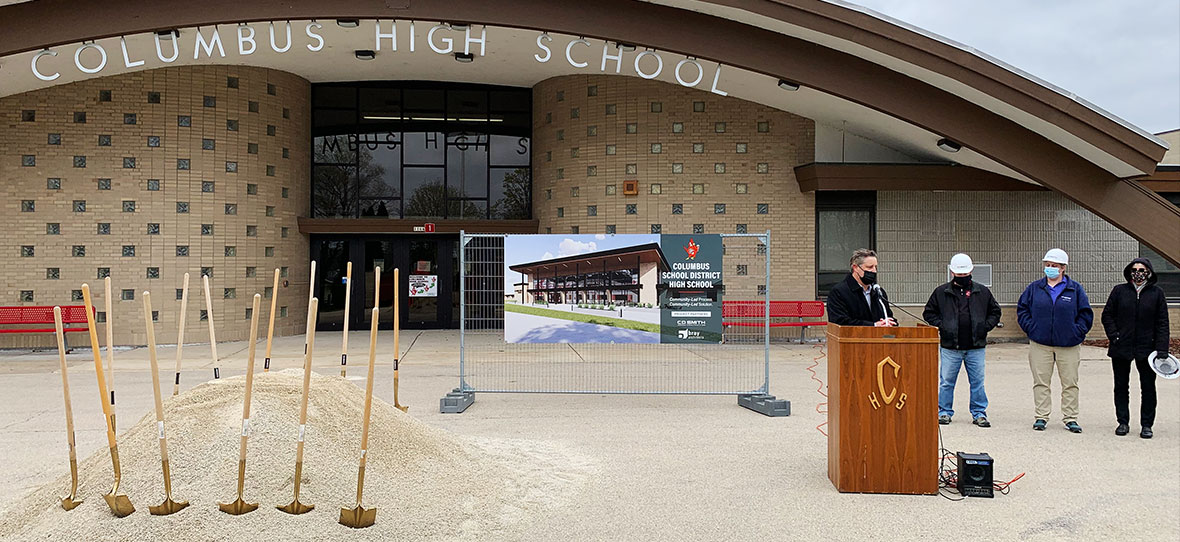 Columbus School District Groundbreaking on Improvements to Area Schools