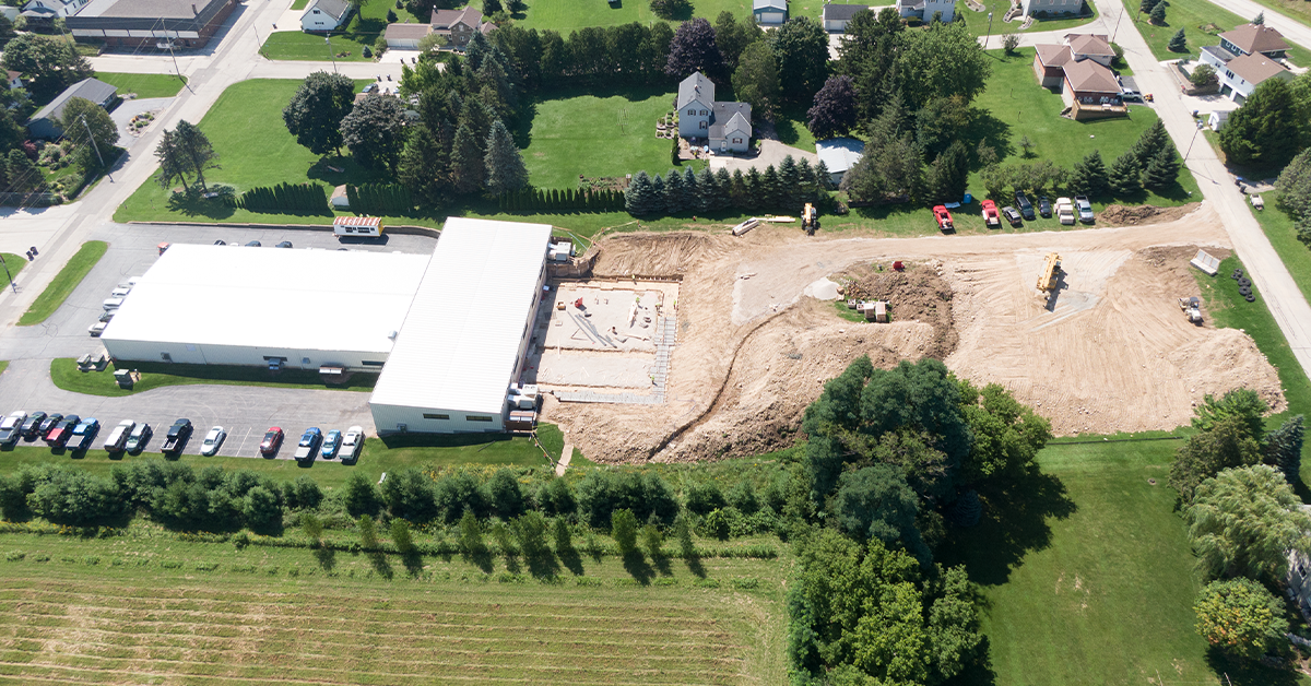 C.D. Smith built the original Advanced Tooling building in Mt. Calvary in 2007 and completed its first addition five years later in 2012. In July, we began another project for ATI - a 6,300 SF addition to their existing facilities. The addition provides the tool manufacturer with more office space, a break room and fitness center. A shop will be included as well, allowing ATI to house more CNC machines. 