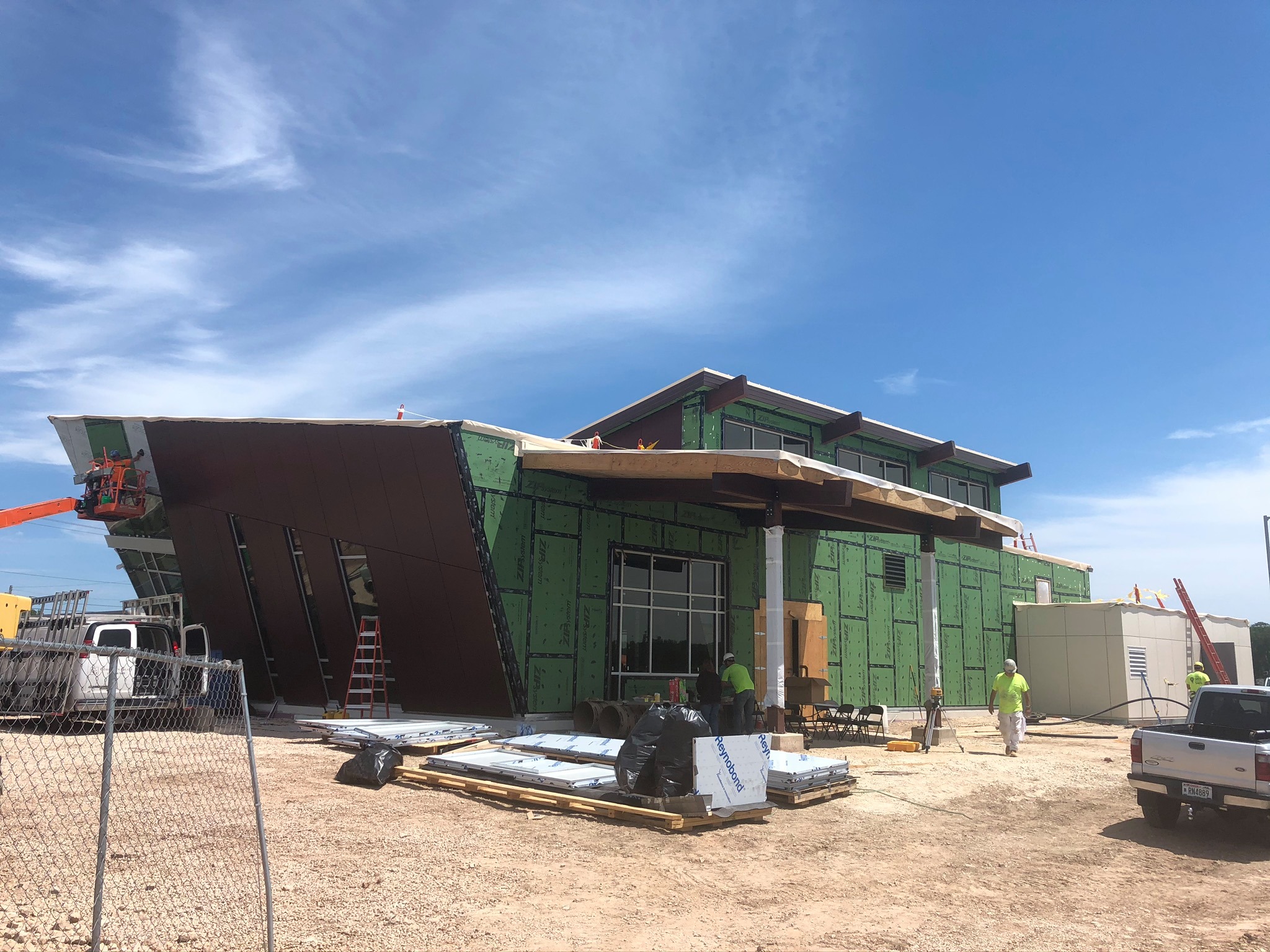 Johnsonville Marketplace Retail Shop Modern Exterior Facade & Interior Design Green Build by C.D. Smith Construction Manager